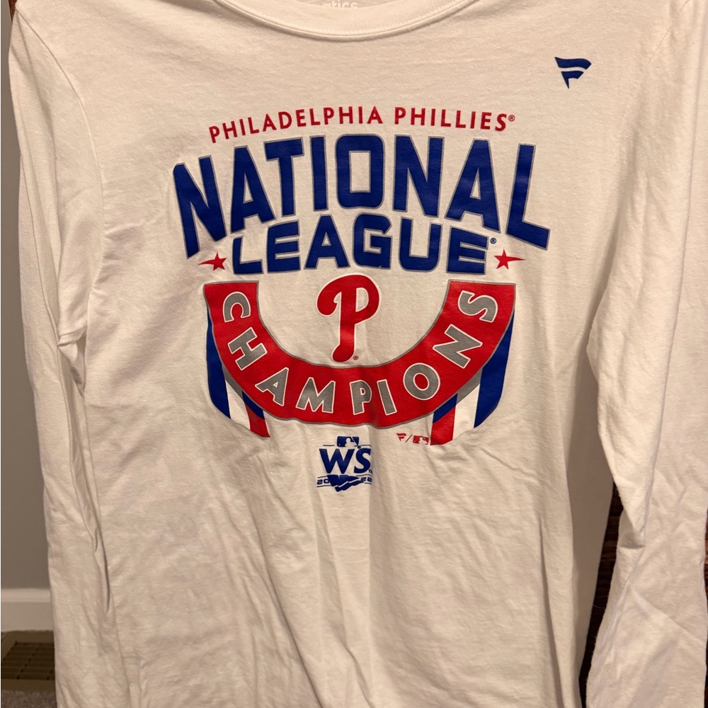 Fanatics White Philadelphia Phillies National League Champions Long Sleeve Tee